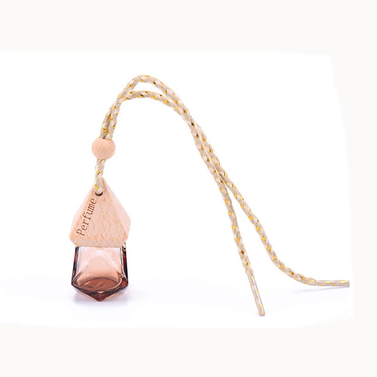 New Design Glass Hanging Lanyard Unique Car Perfume Diffuser Bottle