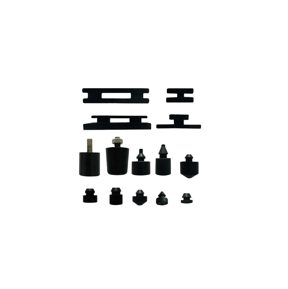 Protective Shield Flexible Accordion Rubber Cushion Buffer Pad Size L 18mm H 35mm THK 20mm Round Rubber Buffer