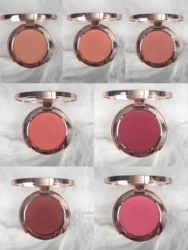 Maquillaje Private label cheek makeup blush shimmer pressed powder vegan face make up blusher palette
