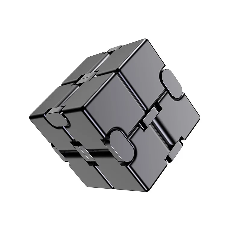 Factory Australia Aluminum Alloy Target Folding Metal Puzzle Assembly Novelty Infinity Magnetic Cube With Gift Case For Autism