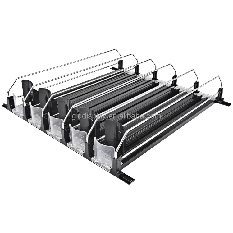 Customized Adjustable Soda Drink Can Bottle Pusher System for Supermarket
