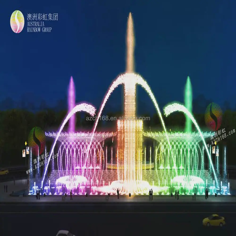 Programmed Control Modern Square Dancing Water Fountain Design