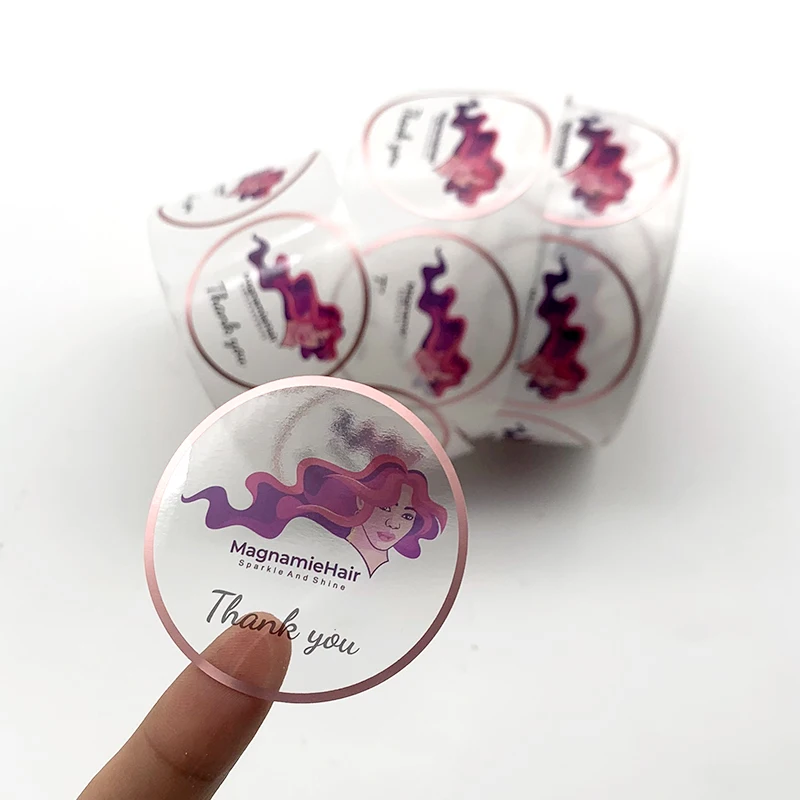 Custom Transparent Plastic Pvc Round Sticker Printing Sheet Self Adhesive Clear Vinyl Sticker Label