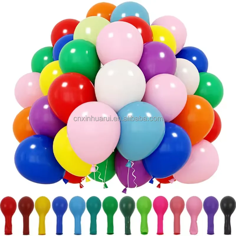 7 inch 1.2g Balloon Birthday Party graduation Wedding Arrangement  Thick Strip Latex Balloon Wholesale
