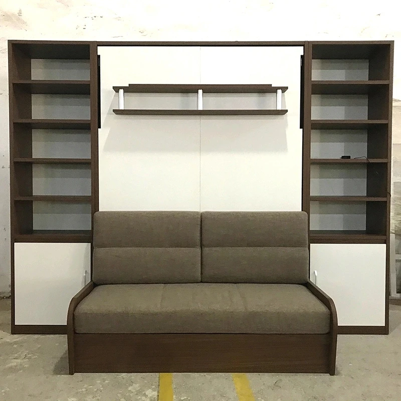 
Modern Massage Folding Capsule Home Hotel Bedroom Furniture Wooden Bunk Wall Sofa Double Bed 