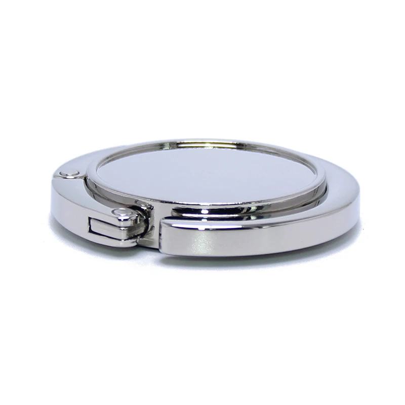 Metal Blank Custom Paper Sticker Laser Print Logo Bag Holder Simple Fashionable Portable Round Shape Magnetic Purse Table Holder