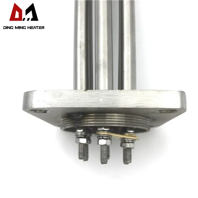 110v 220v 380v 400v 480v Stainless Steel Electric Resistance Tubular Rod Immersion Heater For Water Or Oil Heating