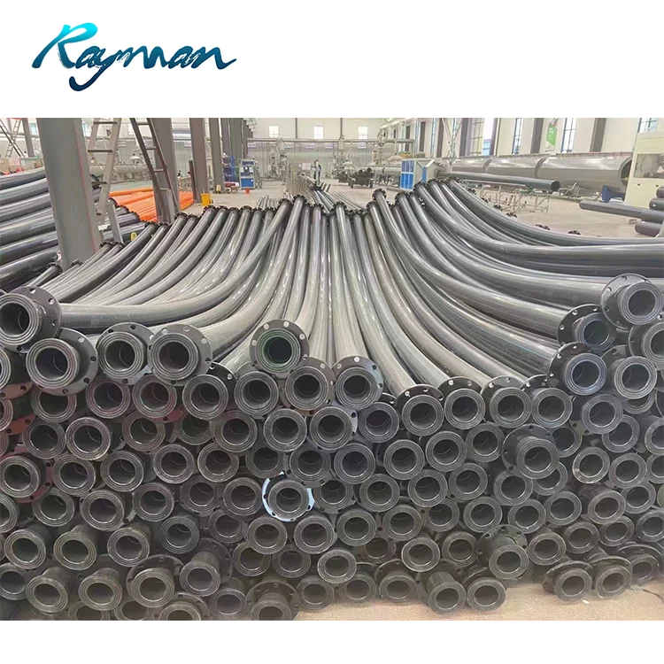 63 мм 200 355 450 Гибкая вытяжка песка HDPE трубы Всасывания земснаряда с фланцем