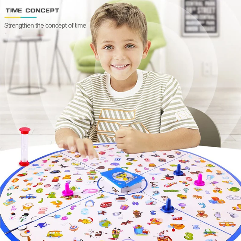 Educational Toys Kids  Detectives Card Looking Chart Board Game for Child Puzzle Brain Reaction Training Game Family Game Toy