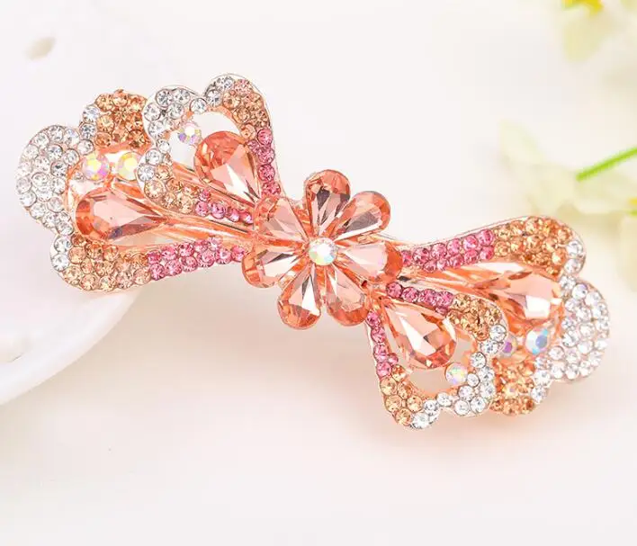 FJ01 лидер продаж модные заколки из сплава со стразами аксессуары для волос