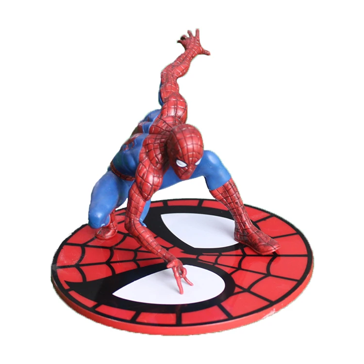 cake decoration Toy Figures Action Figure Toys Cake Topper Solid Pvc Big Base Spiderman