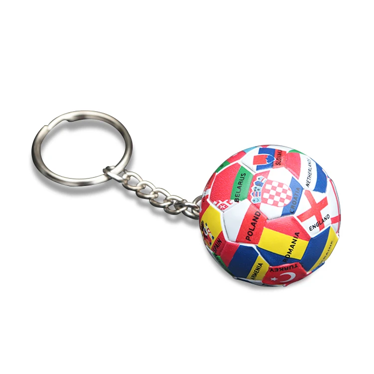 
Custom Logo Pvc Rubber Keyring Soccer Football Jerseys T shirt Keychain 