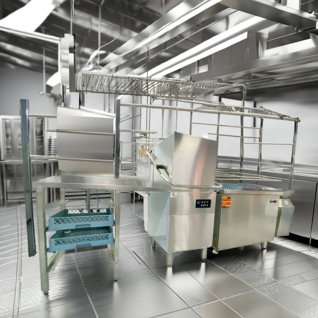 High-Capacity Commercial Hotel Dishwasher Machine Electric Freestanding Stainless Steel High Capacity Dish Washing Commercial