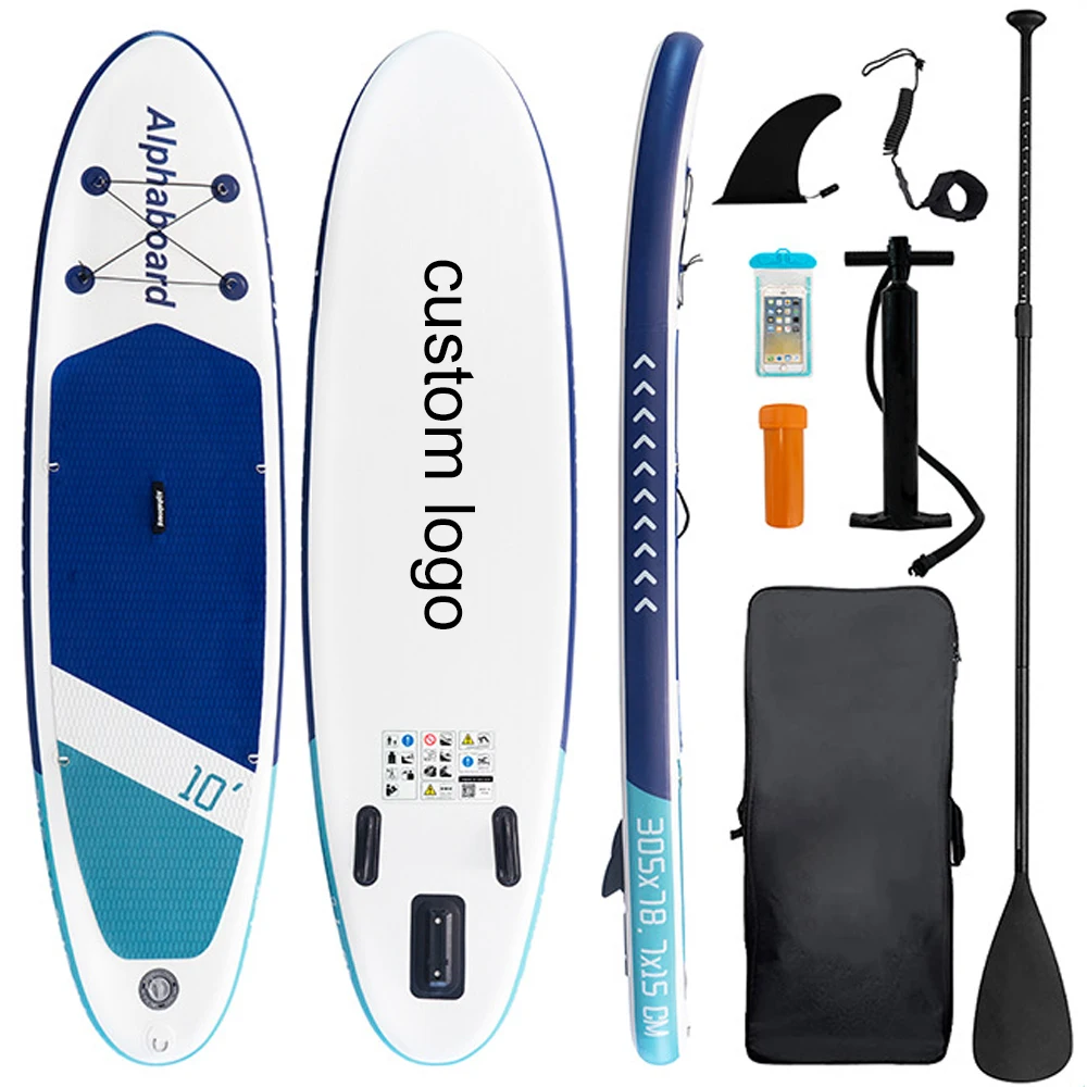 New Design EVA & PVC Material Strong Bearing & Stability Inflatable SUP Board with Strong Grip Surfing Paddle
