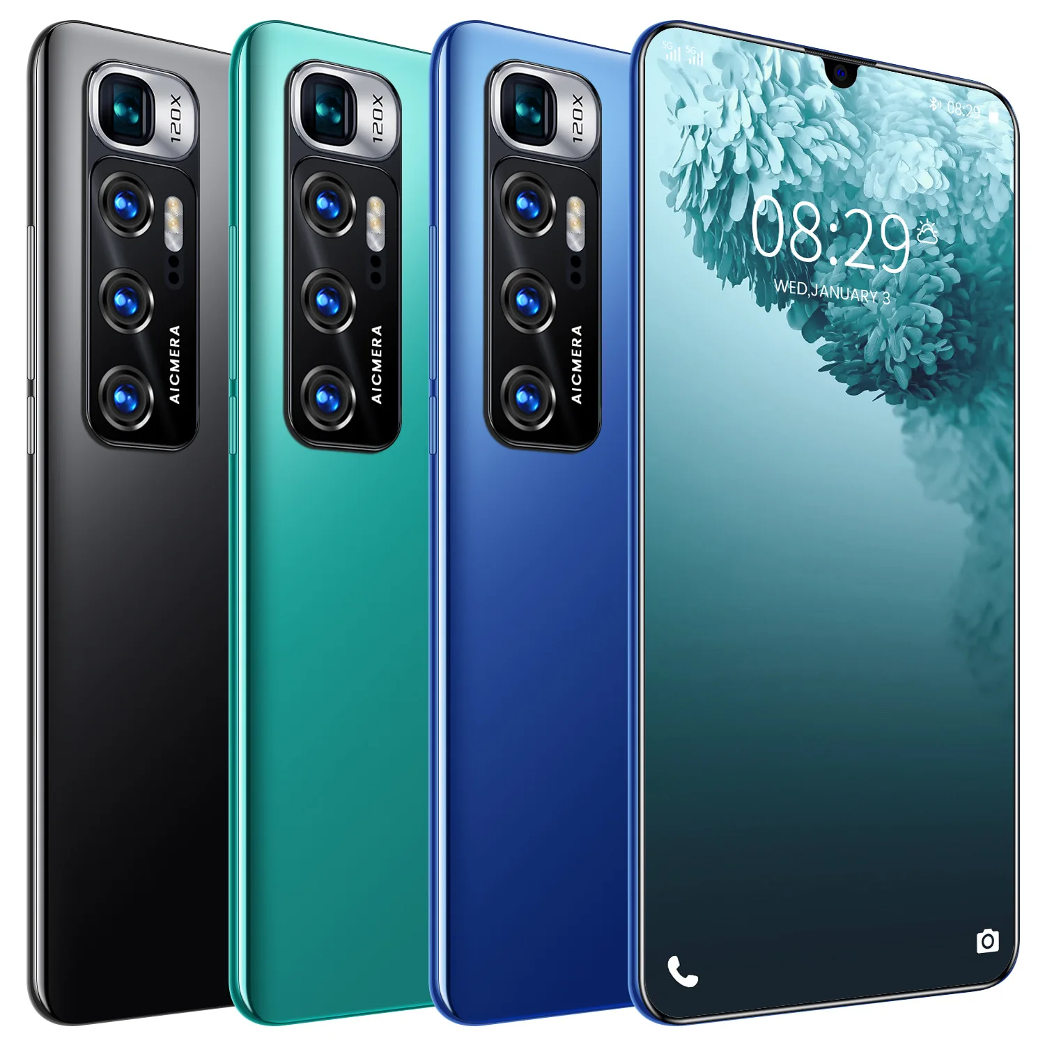  Горячая Распродажа дешевый смартфон reno5 pro 24 + 48 Мп 10 ядер две SIM-карты 12 Гб 512 ГБ 6 8 дюйма Android 0 мобильные смартфоны в розничной