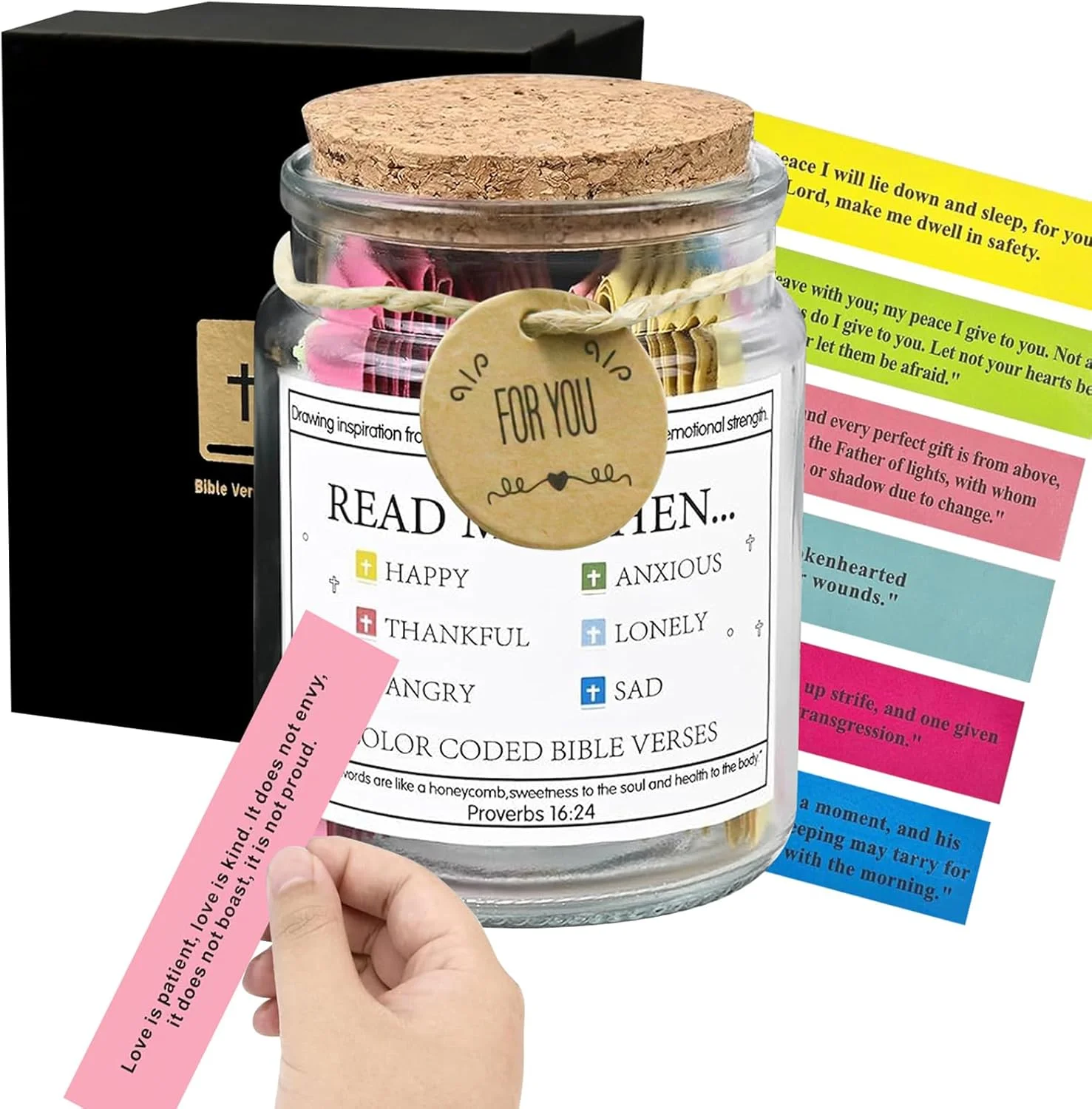 shanghai factory direct Bible Verses Jar Christian Bible Gifts Bible Verses Jar for Emotions and Feelings