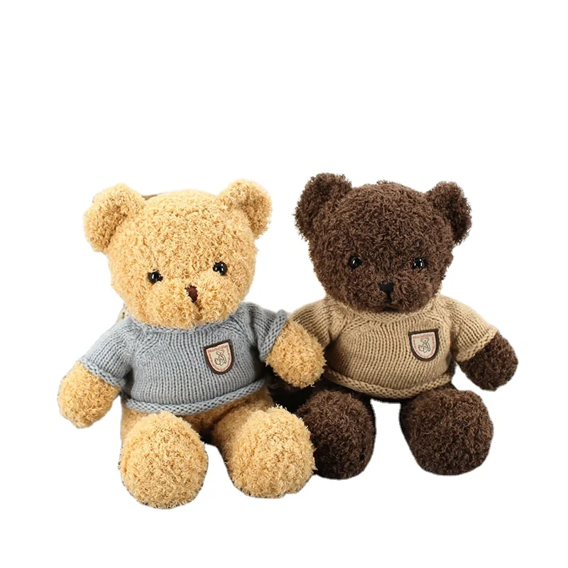 High quality wholesale promotion custom plush stuffed colorful valentine teddy bear to girlfriend