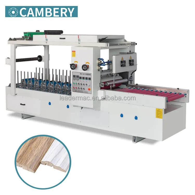Double Glue Coating PVC Film MDF Panel Laminating Machine Door Panel Woodworking Lamination Machine