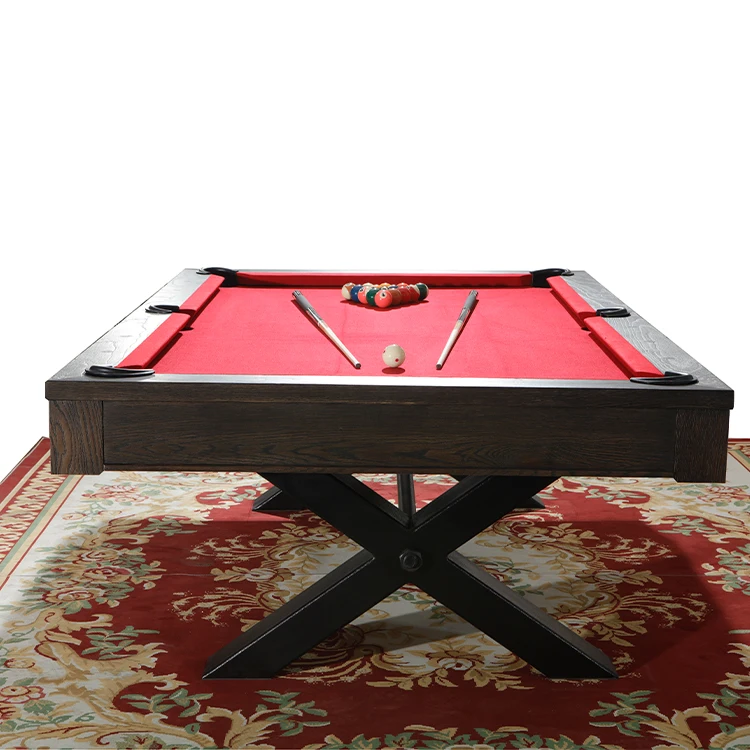
Modern Design Multi Function Game Table 7ft 8ft Dining Billiard Table Slate Pool Table Solid Wood Stainless Steel 
