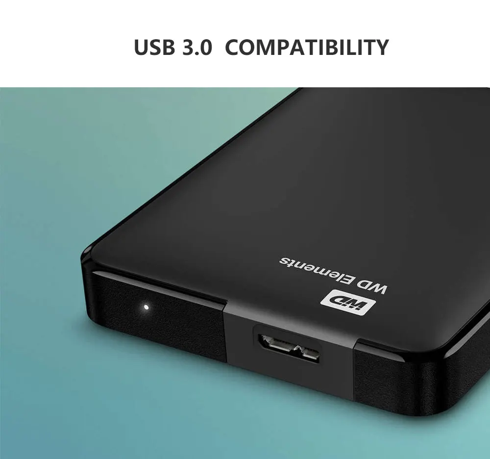 Western Digital WD Elements Portable Hard Drive 1TB 4TB HDD USB 3.0 External hard disk 2TB 5TB For Desktop PC Laptop Mac