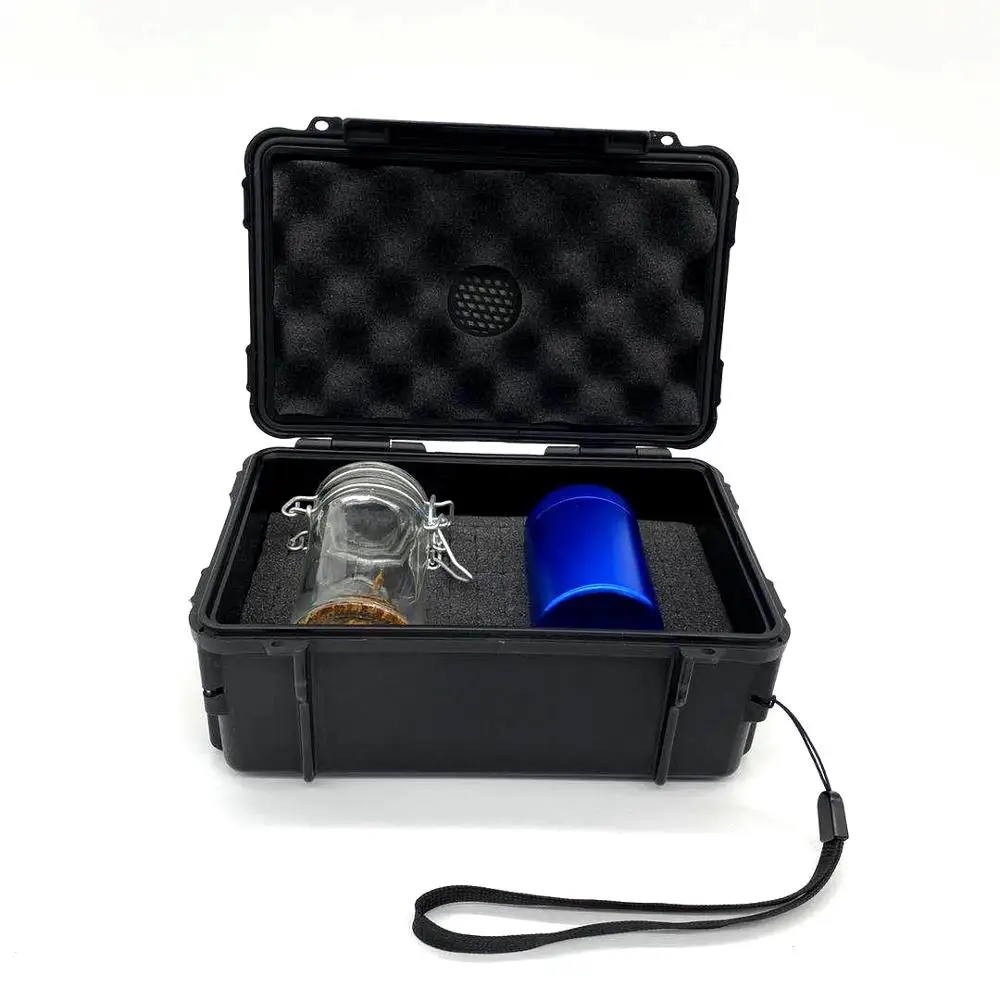 
Manufacturer Customize Logo Hard Plastic Weed Stash Box for grinder 