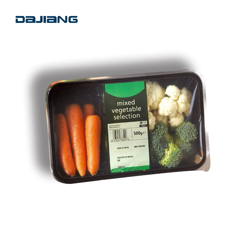 DL-410K Automatic Vegetable Fruit Food Nitrogen O2 CO2 Vacuum Tray Sealing Modified
