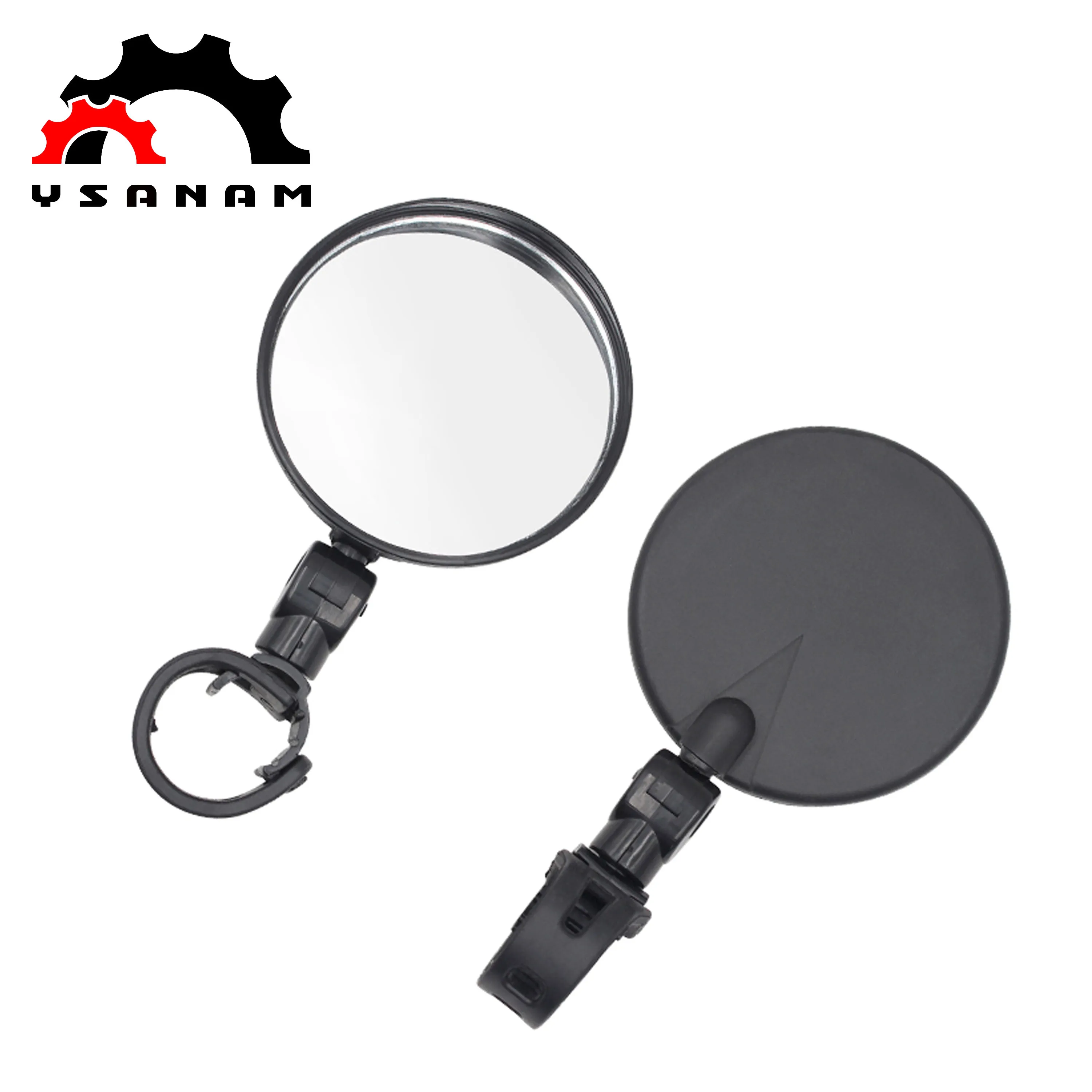 Зеркало заднего вида YSANAM, широкоугольное акриловое Выпуклое безопасное для горных велосипедов, вращение на 360 градусов