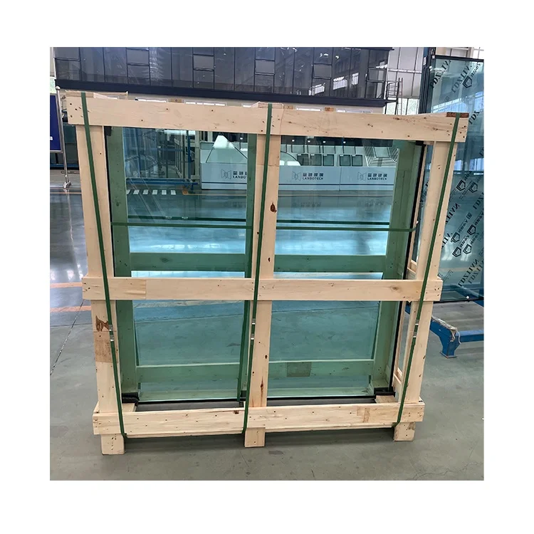 Wholesale Double-Layer Low-E Insulated Tempered Hollow Window Glass Panel Solar Greenhouse Usage Flat Shape for Building