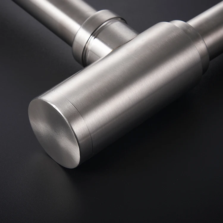 Wholesale Taizhou Manufacturer SUS304 Bottle Trap P Trap Round Siphon Drain Pipe Stainless Steel