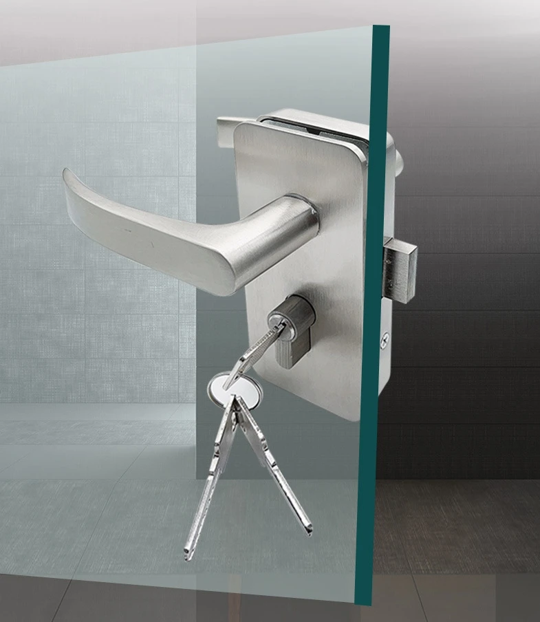 China Hot Sale Top Quality Factory Direct Aluminium Sliding Glass Door Lock with Handle