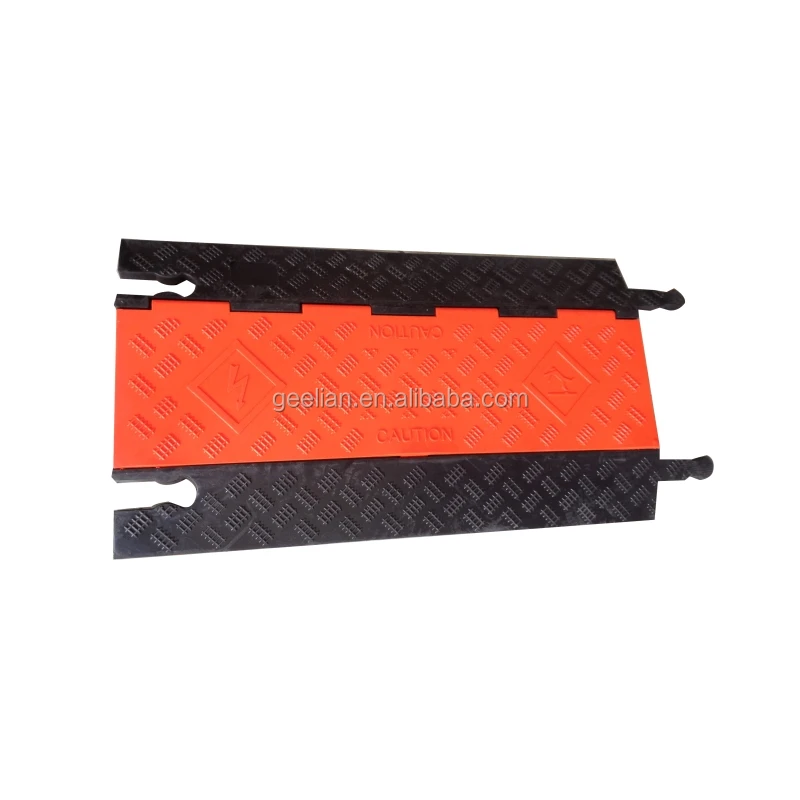 Резиновая пандус резиновая желтая крышка проволока протектор кабеля пол 5 канал