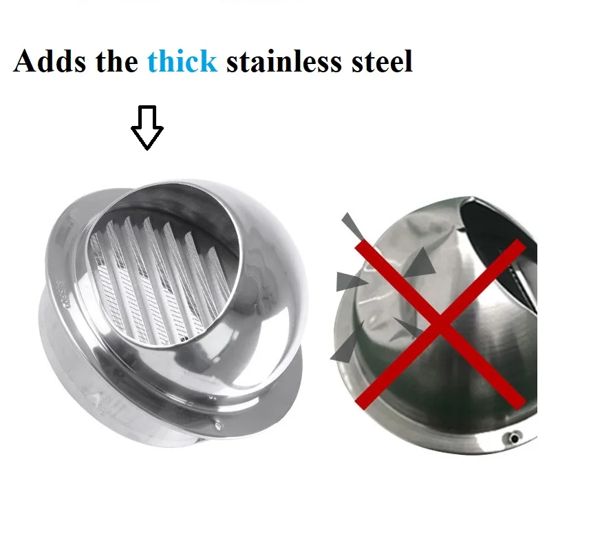 HVAC ventilation duct valve vent cap pvc pipe vent cap exhaust outlets