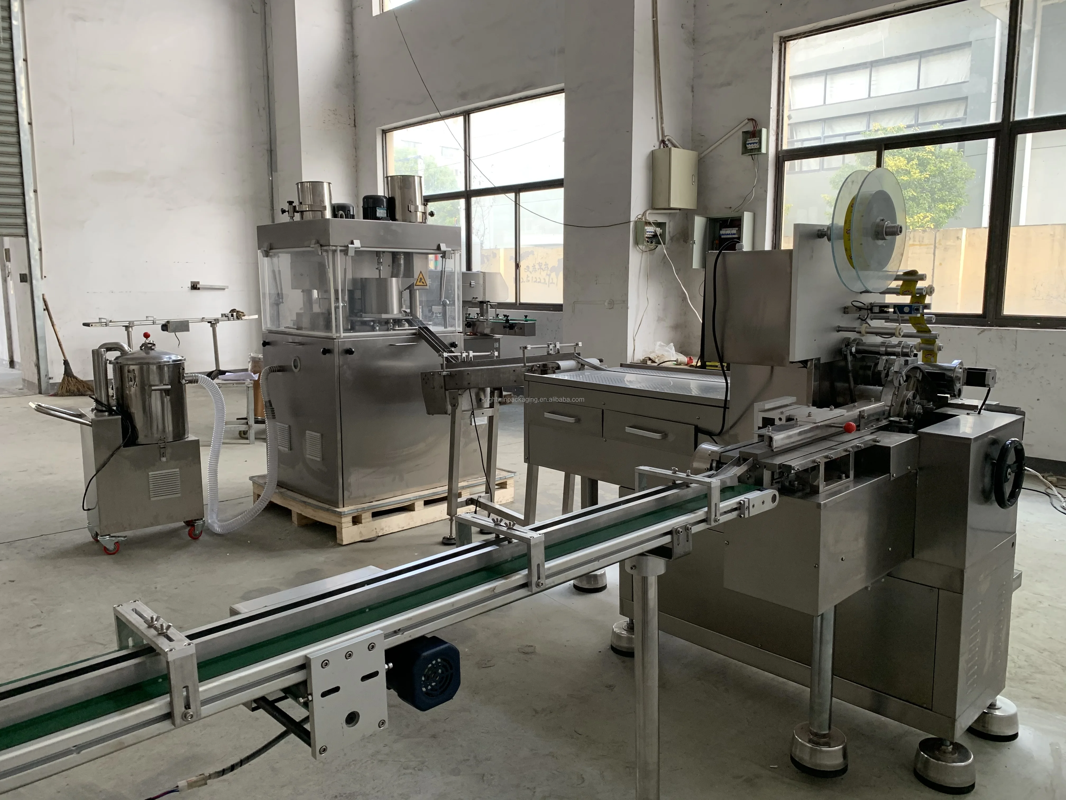 Brightwin Automatic bouillon cube wrapping machine stock cube machine automatic sugar cube press production machine