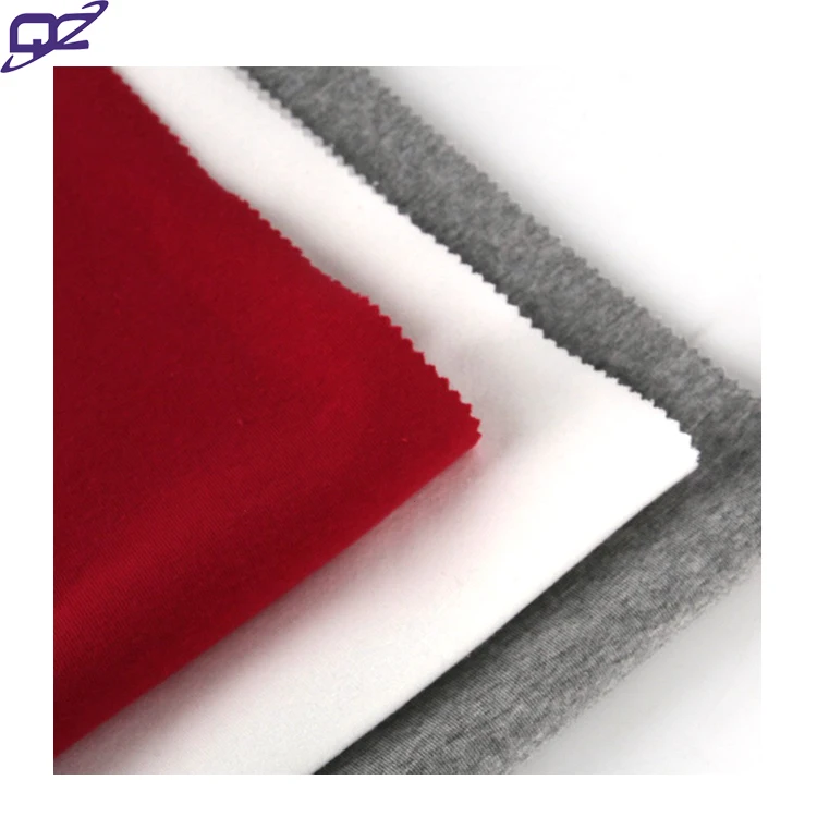 Soft felt warm anti bacteria one side brushed polyester cotton custom tc french terry fleece for hoodies unisex blanket