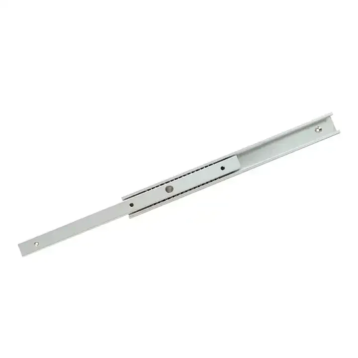 AL0820PT Light-duty silent guide rail 20mm wide two-section non-detachable aluminum alloy slide rail