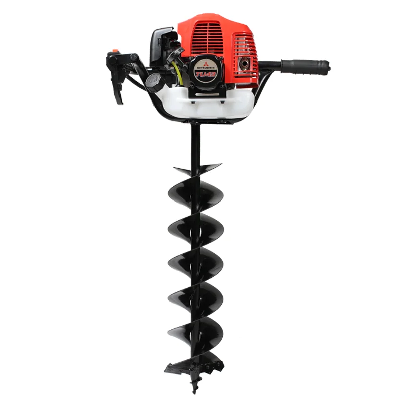 INDEL Portable Earth auger Two stroke digger Tree digging machine Drilling machine Earth drill Farmland drilling machine TU43