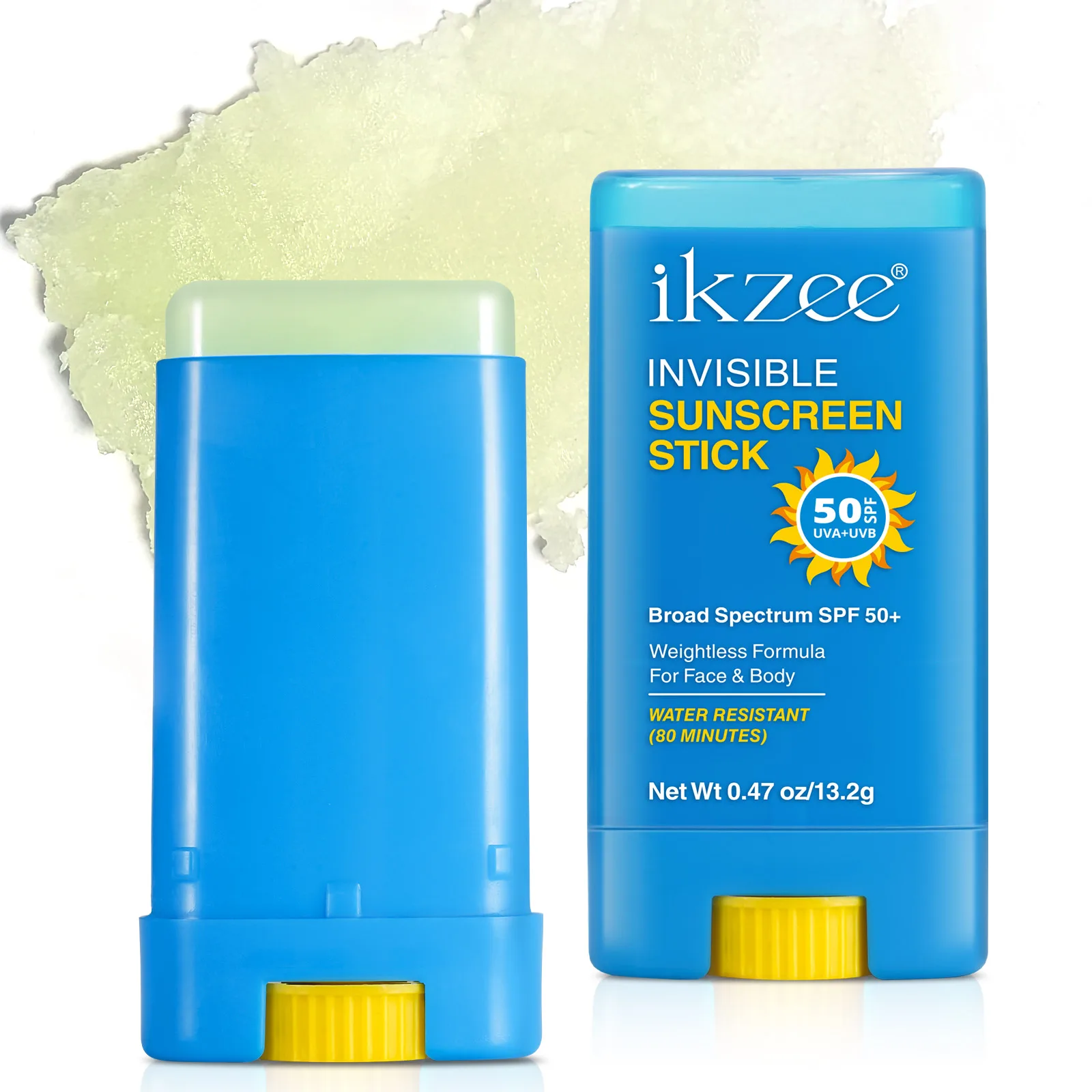 IKZEE beach travel water resistant private label stick sun cream skin care sun protection screen stick spf 50 sun stick
