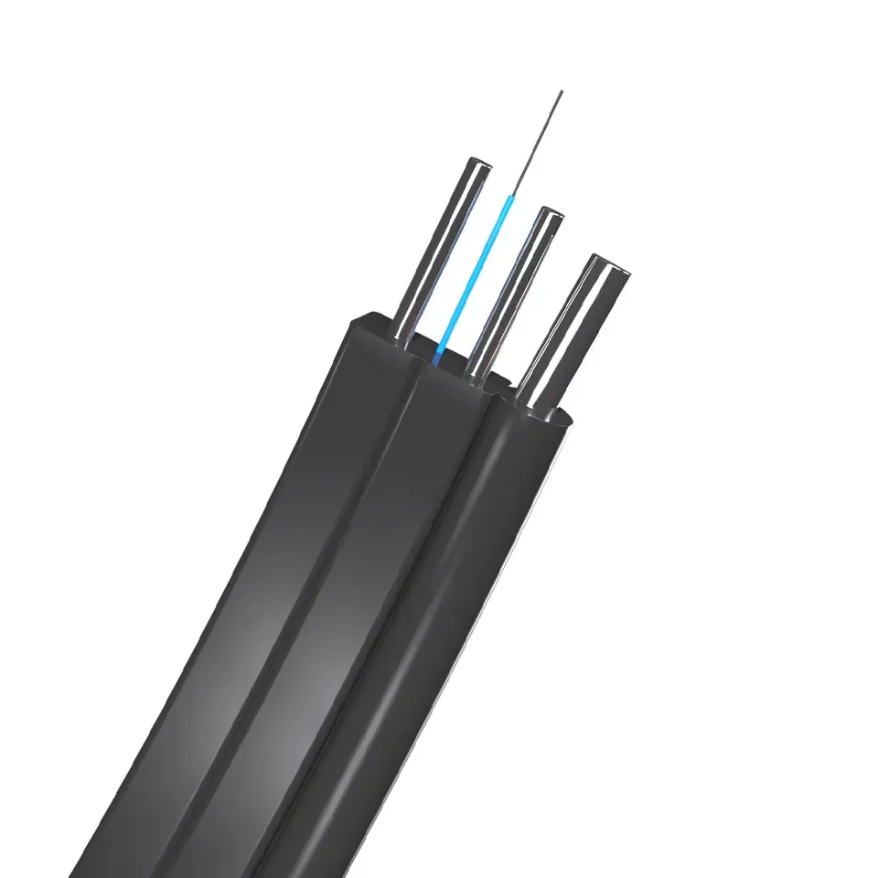 High Quality Cabo Fibra Optica Drop Flat 1fo Ftth Cabo 1000m from Hopci