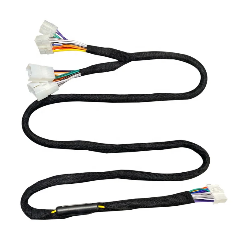 4x150W Car DSP Amplifier Wiring Harness ISO Cable