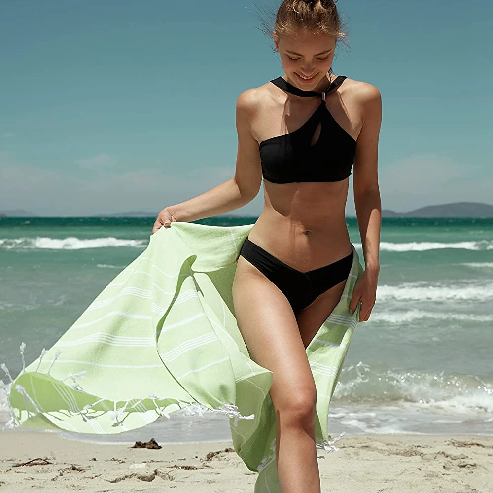 Hot Sale 100% Cotton Custom Turkish Towel Manufacturer Custom Beach Towel from Turkey