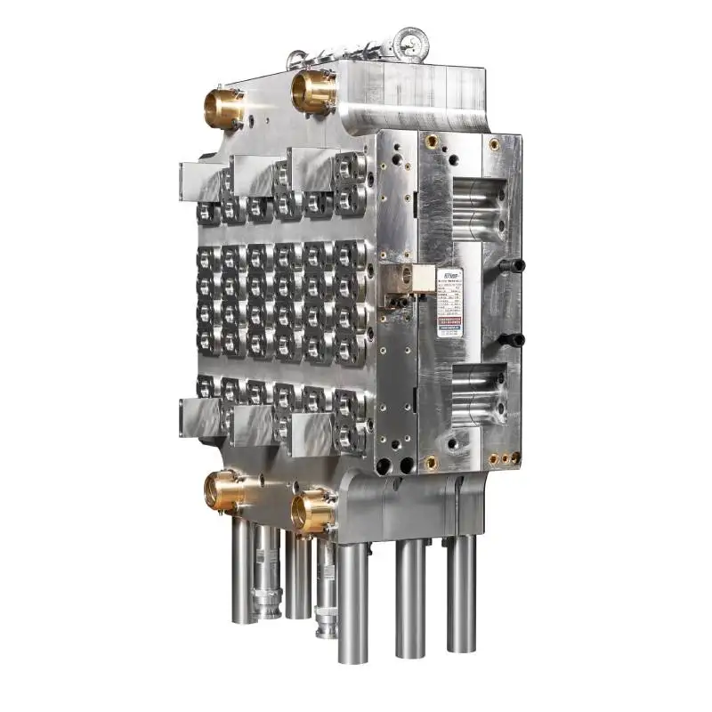 48 72 96 cavities hot runner pin valve gate pet preform making injection molding