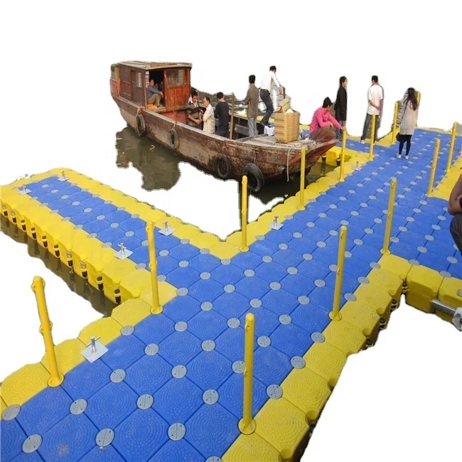 free maintenance colorful HDPE pontoon cube floating dock for jetty marina