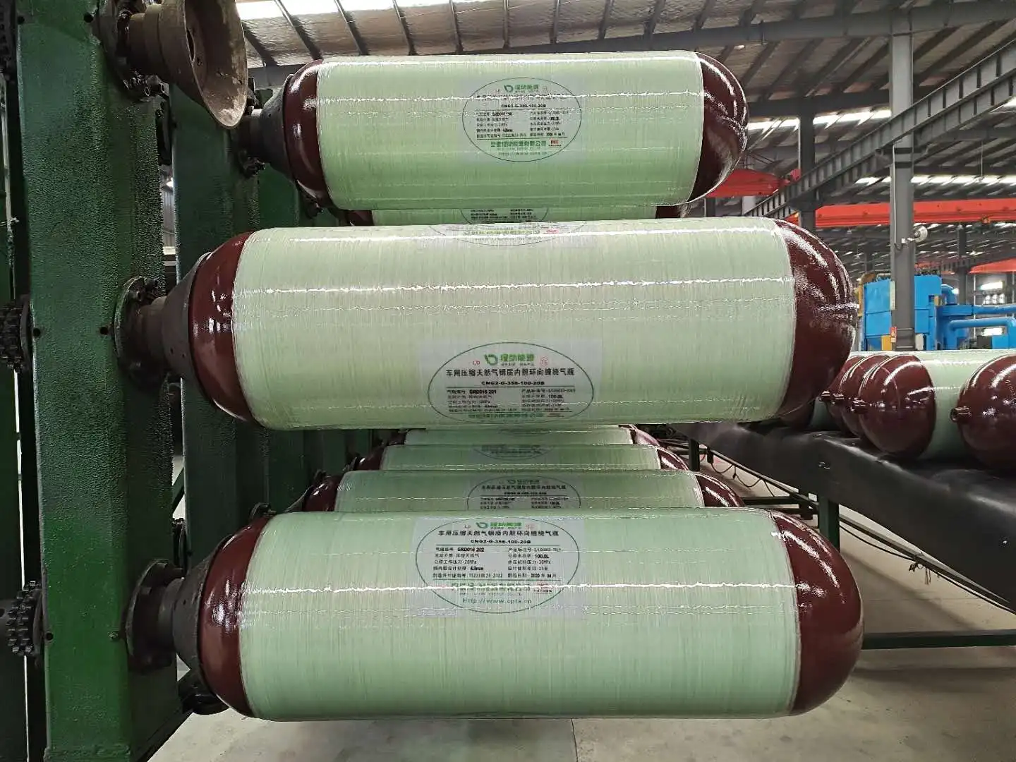 Anhui clean energy vehicle cng tank cylinder cng2 cylinder Type 2 composite fiber cng cylinder for car