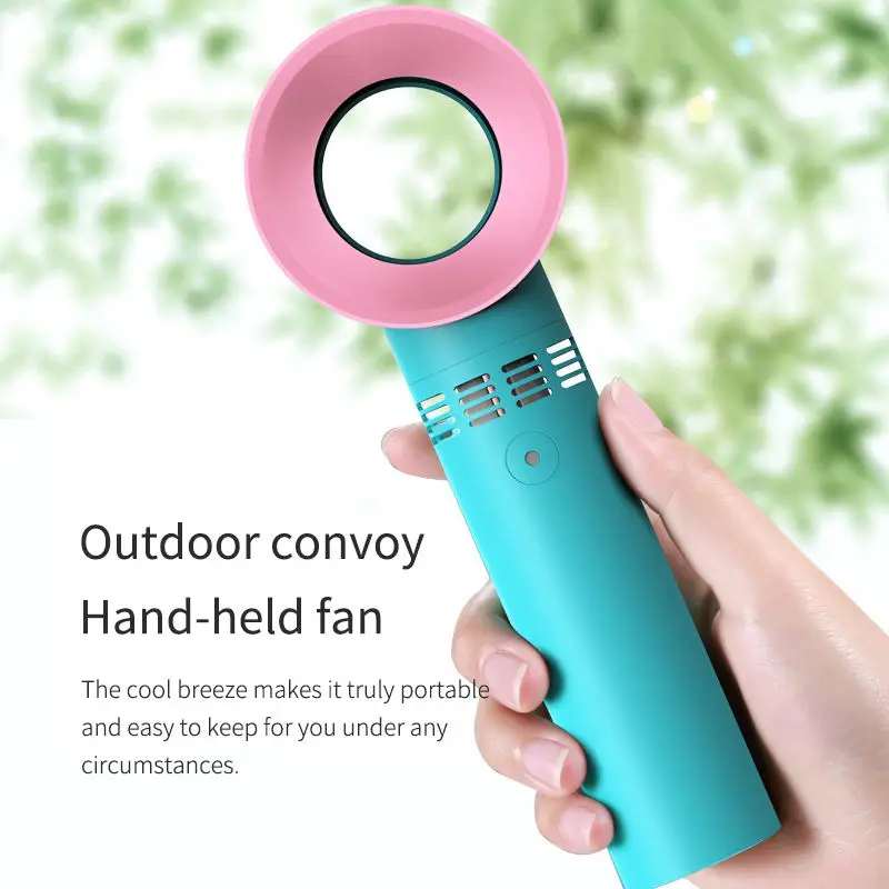 Amazon Hot Sale Mini Desktop Summer Air Cooling Rechargeable Usb Small Handheld Portable Bladeless Fans