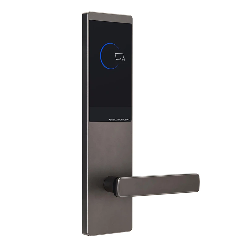 Aluminum Hotel Door Safety Lock Bluetooth Management System Rfid Card Smart Door Lock For High Class Hotel