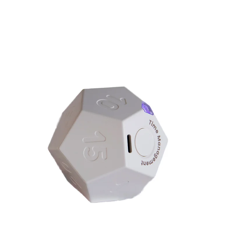 12-Sided Plastic Countdown Timer for Use in the Kitchen 12 modes for better time management Multi-sided digital countdown timer