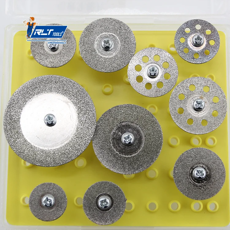 RLT Tools Wholesale Custom Diamond Abrasive Grinding Wheel Set For Rotary Tool Cutting / Grinding / Engraving Tools Cutting