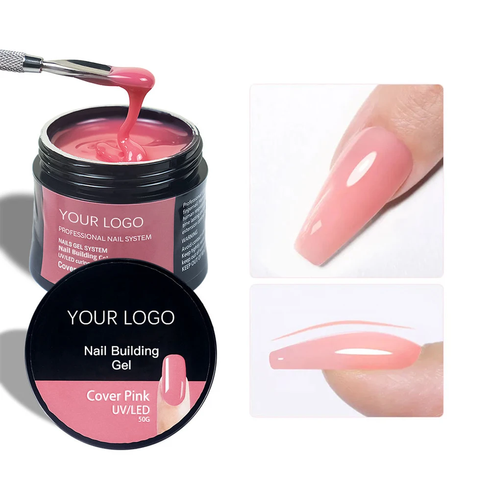 16 Colors Oem Private Label Pink Jelly Acryl Uv Led Builder Nail Extension Gel Poly Hard Gel De Construction