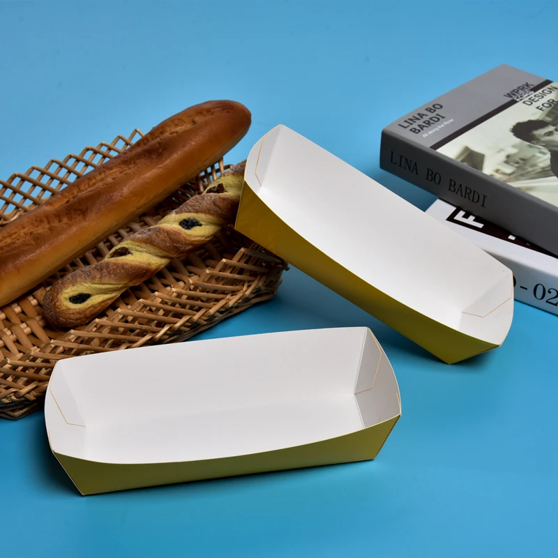 KW Brand Factory Supply Disposable Hot Snack Food Paper Packaging Box For Waffles Packaging Box