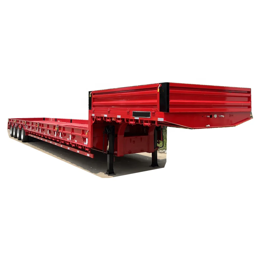 Прицеп 60/70/80 тонн низкая кровать многоосевой lowboy прицеп низкая кровать для мальчика для продажи